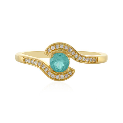 Anillo en plata con Apatita azul
