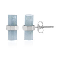 Pendientes en plata con Aguamarina