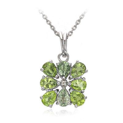 Collar en plata con Turmalina Paraíba