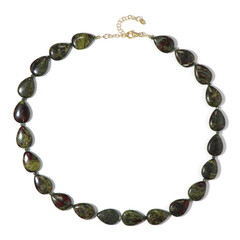 Collar en plata con Jaspe sangre de dragón