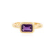 Anillo en plata con Amatista de Siberia