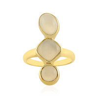 Anillo en plata con Piedra de Luna blanca