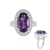 Anillo en plata con Amatista