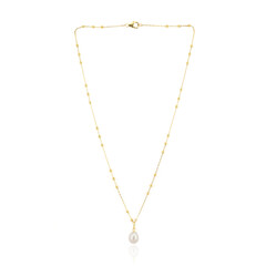 Collar en plata con Perla blanca Freshwater