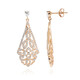 Pendientes en plata con Topacio blanco