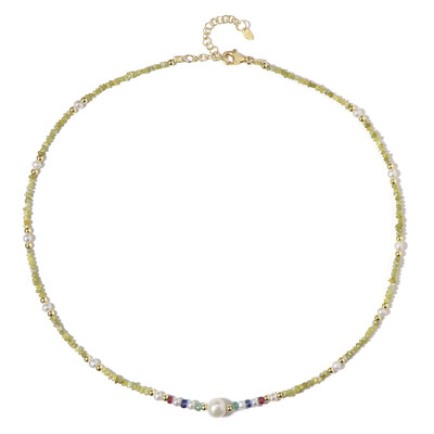 Collar en plata con Diamante amarillo (Riya)