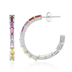 Pendientes en plata con Granate