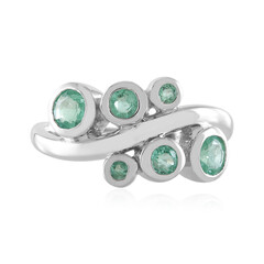 Anillo en plata con Esmeralda de Rusia (de Melo)