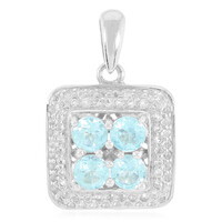 Colgante en plata con Apatita azul