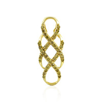 Colgante en plata con Diamante amarillo I4