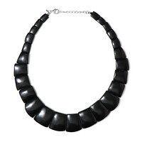 Collar en plata con Obsidiana