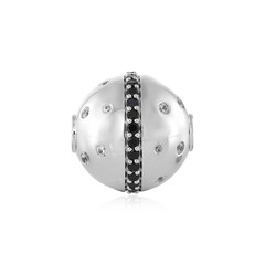 Colgante en plata con Espinela negra