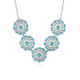 Collar en plata con Turquesa bella durmiente