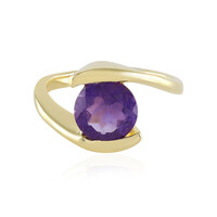 Anillo en plata con Amatista de Zambia