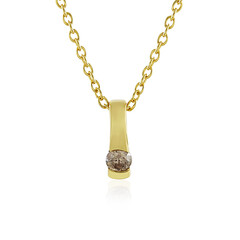 Collar en plata con Diamante champán I4