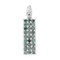 Colgante en plata con Diamante fantasía