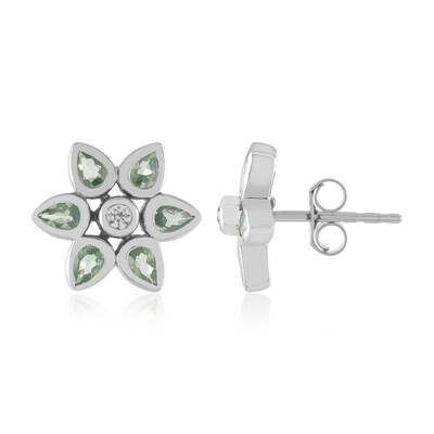 Pendientes en plata con Alejandrita