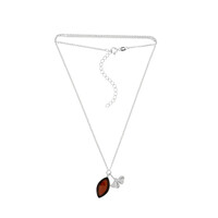 Collar en plata con Ámbar báltico