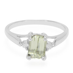 Anillo en plata con Cuncita amarillo canario