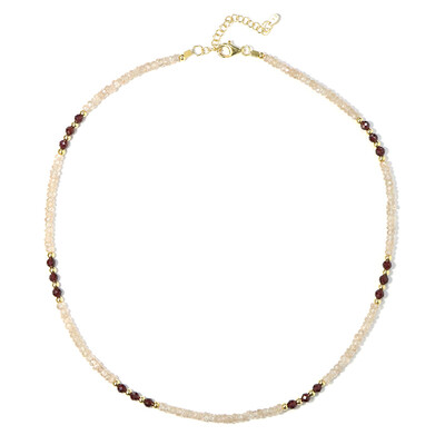 Collar en plata con Granate de la India