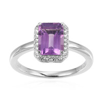 Anillo en plata con Amatista