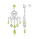 Pendientes en plata con Peridoto de Birmania