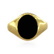 Anillo en plata con Ónix negro (M de Luca)