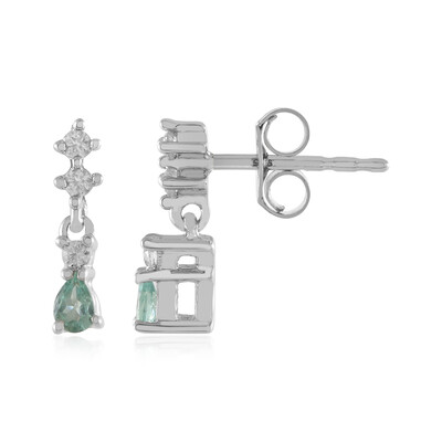 Pendientes en plata con Alejandrita