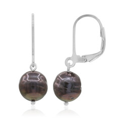 Pendientes en plata con Perla Freshwater (TPC)
