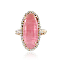 Anillo en oro con Turmalina ojos de gato (de Melo)