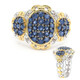 Anillo en plata con Zafiro azul (Gems en Vogue)