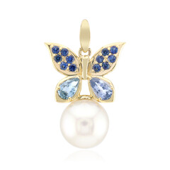 Colgante en oro con Perla blanca del mar del sur (Michelle Albala)