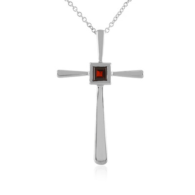 Collar en plata con Granate de Mozambique