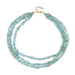 Collar en plata con Aguamarina de Brasil