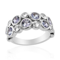 Anillo en plata con Tanzanita sin calentar