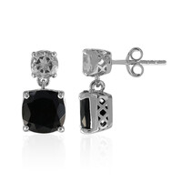 Pendientes en plata con Espinela negra