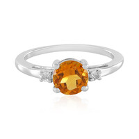 Anillo en plata con Citrino