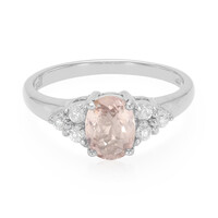 Anillo en plata con Turmalina cuprífera rosa