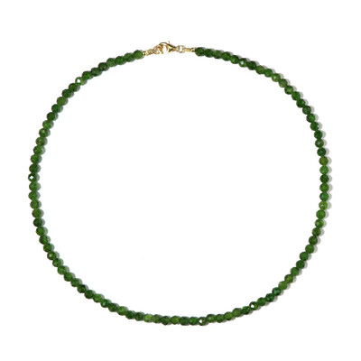 Collar en plata con Diópsido de Rusia