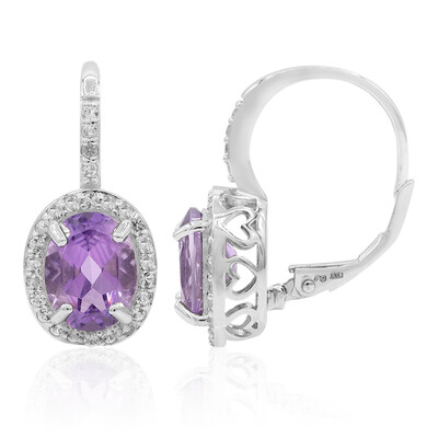 Pendientes en plata con Amatista