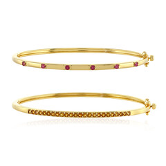 Brazalete en plata con Rubí de Madagascar