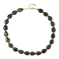 Collar en plata con Jaspe sangre de dragón