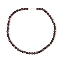 Collar en plata con Granate de Mozambique