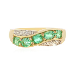 Anillo en oro con Esmeralda de Colombia