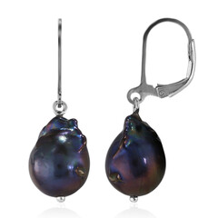 Pendientes en plata con Perla Freshwater (TPC)