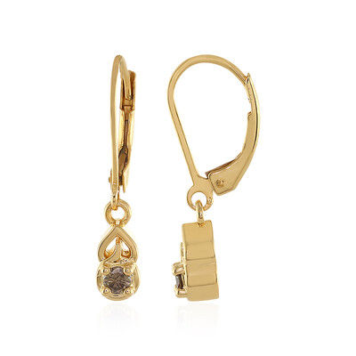 Pendientes en plata con Diamante I3 champán