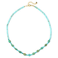 Collar en plata con Turquesa de Royston (Riya)