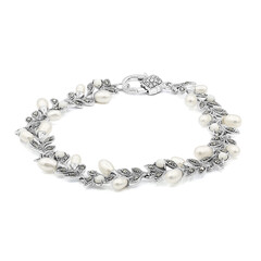 Brazalete en plata con Perla Freshwater