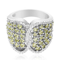 Anillo en plata con Peridoto