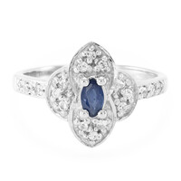 Anillo en plata con Zafiro de Laos